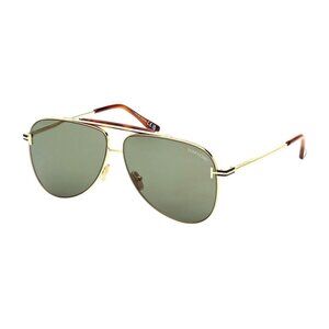 NEW TOM FORD TF1018 30N BRADY FT1018/S 30N UNISEX GOLD/GREEN SUNGLASSES TOM FORD
